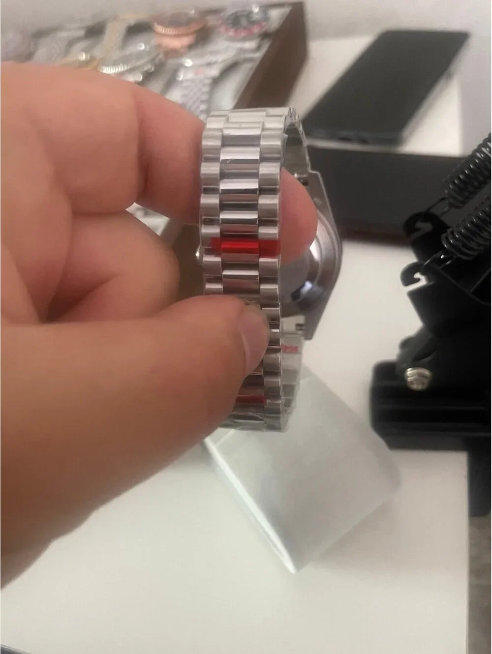 New Men's Stainless Steel Mechanical Watch with Sapphire Crystal stock 340